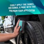 Chemical Guys Wonder Wave Durafoam Tire Shine Applicator Pads - Foam Pads for Applying Tire Dressings, Protectants, Wax, Polish and Car Detailer Products for Trucks and SUVs - 2 Pack - Image 2