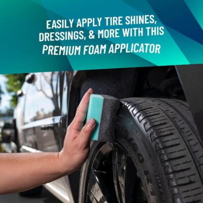 Chemical Guys Wonder Wave Durafoam Tire Shine Applicator Pads - Foam Pads for Applying Tire Dressings, Protectants, Wax, Polish and Car Detailer Products for Trucks and SUVs - 2 Pack - Image 2