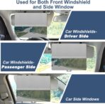NAZZO Polarized Car Sun Visor Extension, Upgraded Magnetic Sunshade with PC Lens, Anti-Glare Car Visor Sun Blocker for Safe Driving, UV-Filtering/Protection - Image 6