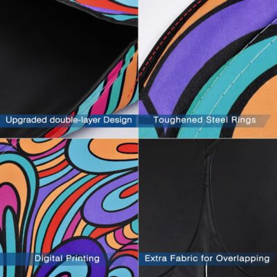 Windshield Sun Shade - Car Sun Shade Windshield, Reflector Sunshade Offers Ultimate Protection for Car Interior - Image 4