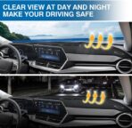 KUST Black Dash Cover for Chevrolet/Chevy Trax 2024 2025 2026 Polyester Dashboard Cover Non-Slip Interior Accessories for Chevrolet/Chevy Trax Custom Fit Dash Mat Sunshade Windshield No Glare - Image 6