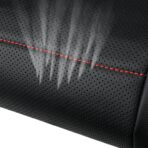 CAR PASS Universal FIT Piping Leather Car Seat Cover, for suvs,Van,Trucks,Airbag Compatible,Inside Zipper Design and Reserved Opening Holes (Full Set, Black and Red) - Image 7