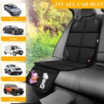 Meolsaek Car Seat Protector for Child Car Seat, Durable 600D Fabric Waterproof Car Seat Cover with Thick Pad Non-Slip Backing，No Imprints (Black 1pc) - Image 5