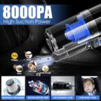 Viewsun Car Cleaning Kit, Car Interior Detailing Kit with High Power Handheld Vacuum, Detailing Brush Set, Windshield Cleaner, Cleaning Gel, Complete Auto Accessories for Men, Women - Image 2