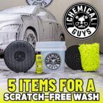 Chemical Guys Ultimate Scratch-Free Detailing Car Wash Bucket Kit with Accessories, Car Detailing Kit With Dirt Trap, Wash Mitt, Lid, and 16 oz Soap, Safe For Trucks, SUVs, Motorcycles, RVs - Image 2