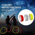 3 Rolls High-Visibility Reflective Tape - Waterproof Self-Adhesive Safety Stickers for Outdoor Nighttime Visibility, Trailers, Apparel, Vehicles (1 in x 30 ft.) - Image 3