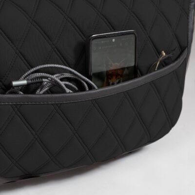 FH Group Car Seat Cushion – Neosupreme Single Front Seat Cover with Front Pockets, Airbag Compatible, Universal Fit Car Seat Cushion for Driver or Passenger Seat, SUV, Truck, Sedan & Van – Black - Image 2