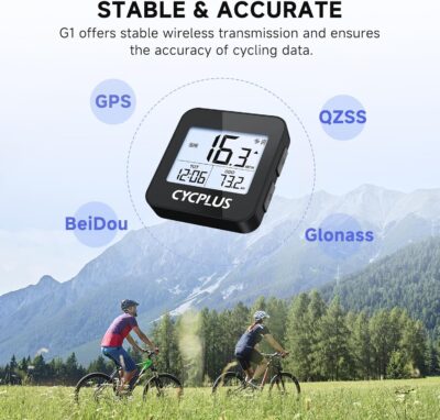 CYCPLUS GPS Bike Computer, Wireless Cycling Computer with Automatic Backlight, Bicycle Speedometer Odometer with Waterproof and Lager Battery, Provide Professional Data Analysis - Image 4