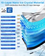 DMJN Umbrella Windshield Sun Shade - Medium, Car Sunshade for Front Windshield [Nano Ice-Crystal Coatings] UPF50+ Heat & UV Block, Protect Interior & Keep Cooler Universal for Car, SUV, Truck - Image 3