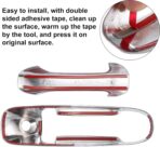 X AUTOHAUX 4pcs Chrome Plated ABS Exterior Side Door Handle Cover Trim for Dodge for Ram 1500 2500 3500 2002-2008 Silver Tone Outer Door Handle Cover Decoration - Image 6