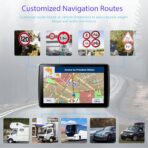 7'' GPS Navigator for Car Truck RV - 2026 North America Maps Free Lifetime Updates, Touchscreen Navigation System, Speed & Red Light Warning, Turn-by-Turn Voice Guidance, for All Cars (Blue) - Image 2