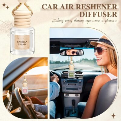 AROIC Car Air Freshener for Women, 6 Pack Air Freshener Diffuser, Mothers Day Gift for Mom, Hanging Essential Oil Air Freshener Diffuser Odor Eliminator, Cute Car Interior Decor Car Scents Accessories - Image 6