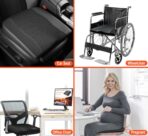 Car Seat Cushion, Comfort Memory Foam Car Cushions for Driving - Sciatica & Lower Back Pain Relief, Driver Seat Pillow for Auto, Office Chair, Wheelchair - 4D Mesh Black - Image 6