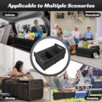 Sposuit Trunk Organizer for Car - 70L Collapsible Car Storage with 11 Pockets & Reinforced Handles, SUV Trunk Organizers for Grocery Cargo(Black) - Image 7