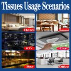 Car Tissue Refills, 18 Packs Car Tissues Auto Visor Tissue Refills for Visor, Napkins Holder Refill, Auto Travel Tissues, Soft and Smooth (18 Pieces) - Image 2