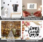 Black Permanent Vinyl - Glossy Black Adhesive Vinyl Roll for All Cutting Machine, Permanent Outdoor 12" x11FT for Decor Sticker, Car Decal, Scrapbooking, Signs, Glossy & Waterproof - Image 6