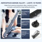 Automatic Retractable Windshield Sunshade – Strong Suction Cups, Premium Heat-Reflective Fabric, Adjustable 29.1–59.1 in, Fits Sedans, SUVs & MPVs, Tesla Model 3/Y - Image 2