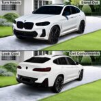 BOGAR TECH DESIGNS Full Headlight Taillight Tint Kit Compatible with BMW X4 2022-2025, Dark Smoke - Image 2
