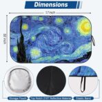 Windshield Sun Shade, Car Sun Shade Windshield Blocks UV Rays, Keep Car Interior Cool, Front Foldable Windshield Sunshade for Hatchback, Truck, SUV, MPV - Image 2