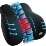 Skechers Memory Foam Lumbar Pillow,Lumbar Support Pillow for Office, Chair Lower Back Pain Relief Lumbar Pillow, Ergonomic Design Back Support Pillow for Office Chair, Car, Home, Travel,Black