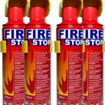 4-Pack Fire Extinguisher with Mount Brackets，Portable for Home, Kitchen, Car, Boat，BBQ -Multi-Purpose Fire Protection