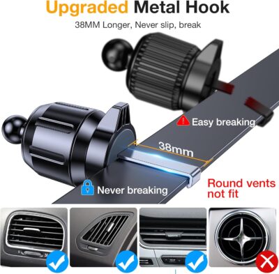 Romuto Phone Holders for Your Car Phone Holder Mount【Super Suction】Cell Phone Mount for Car Accessories for Women Men Windshield/Vent/Dash Truck Stand Desk Mount Clamp Holder for iPhone Samsung Camera - Image 9