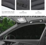 2 PCS Window Shades, Auto Front Rear Side Sun Shades for Block Heat & UV Protection, Breathable Mesh Baby Screen Covers, Universal Car Accessories (Back) - Image 3