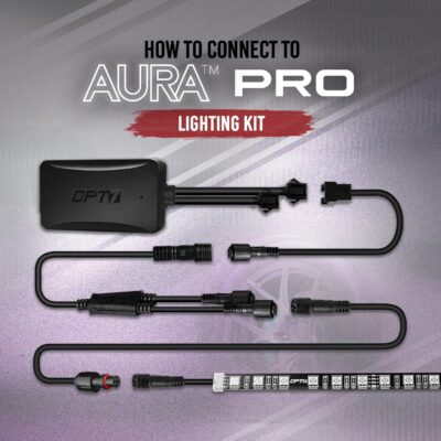 OPT7 Aura Single Row Expansion Pack - 2pc 12” RGB Multicolor LED Strips w/Splitters and Extension Wires for Interior, Wheel Well, Grille, Golf Cart, Car, Boat Underglow Lights - Image 6