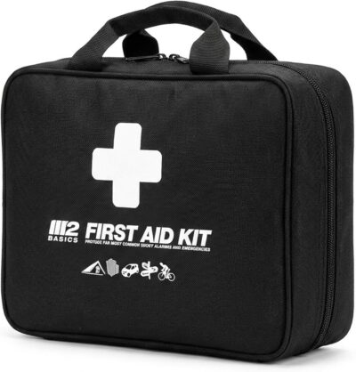 M2 BASICS Premium 300 Piece Professional First Aid Kit, 40 Unique Items, Durable Carry Bag for Home, Car, Business, Travel & Vehicle - Image 8
