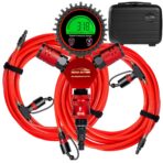 4 Tire Inflation Deflation System,Fits up to 200" Wheelbase,300psi Digital Tyre Pressure Gauge and Plastic Suitcase,4 Tire Inflation Kit for Truck,Car,Trailers,Motorcycles