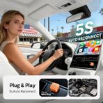 OTTOCAST Mini 3.0 (Pot) 2025 2-in-1 Wireless CarPlay/Android Auto Adapter, 5GHz WiFi, Auto Connect for 2016+ Cars - Image 6