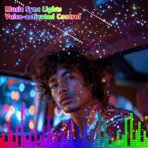 VASTFIRE Starlight Headliner Kit – 1300pcs Twinkle Meteor Fiber Optic Star Lights for Car, Bluetooth APP & Remote Control, RGBW Color Changing, DIY Interior Roof Ceiling Light, Sound Sync LED Kit - Image 6