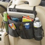 High Road SwingAway Car Front Seat Organizer with 6 Storage Pockets and 2 Bottle or Cup Holders - Image 5