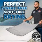 Chemical Guys Waffle Weave Gray Matter Microfiber Drying Towel - 25" x 36", Premium Blend Microfiber Towel with Soft-Banded Edging for Scratch-Free Car Drying, Ultra Absorbent - Image 10