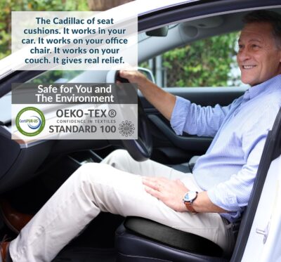 ComfiLife Premium Gel & Memory Foam Seat Cushion – Doctor Recommended Office Chair Cushion, Car Seat Cushion – Chair Cushions for Back & Sciatica Pain Relief – Seat Cushions for Office & Desk (Black) - Image 8