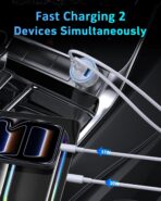 for iPhone 17/16/15 Pro Max Car Charger, 67W 3-Port Fast USB C Car Charger Power Cigarette Lighter Adapter with 3FT USB C to C Cable for iPhone 17/17 Pro/Air/17e/16/15 Pro Max/Plus/16e, iPad - Image 4