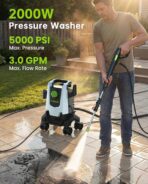 Pressure Washer, Power Washer with Foam Cannon,4 Quick Connect Nozzles, 23FT Hose High Pressure Washer for Cars, Fences, Patios, and Driveway - Image 2