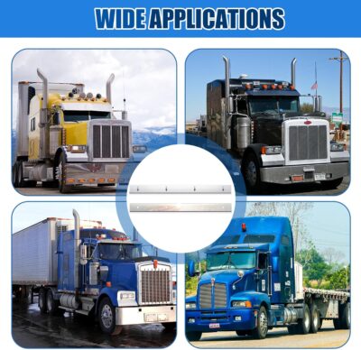 2 Pcs 2" X 24" Studded Mud Flap Top Plate with Perforated, Stainless Steel, for Fixing Mudguard (2 Pcs,Porous) - Image 6