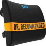 Everlasting Comfort Lumbar Support Pillow for Office Chair - Memory Foam Back Cushion for Car Seat - Promotes Better Posture, Back Pain Relief - Ideal Gaming and Desk Chairs Work and Home Essentials