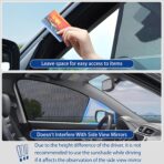 XCBYT Car Window Shades for 2014-2020 Grand Cherokee (Not for Grand Cherokee L) Sun Shade for Car Baby Side Window with Breathable Mesh Blocking 99% UV Glare and Privacy Protection for Safe Driving - Image 3
