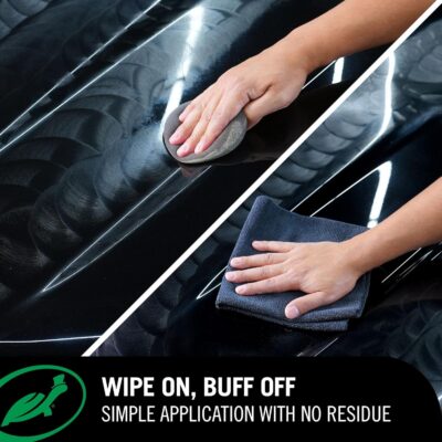 Turtle Wax Hybrid Solutions Ceramic Graphene Paste Wax for Car Detailing, High Gloss Shine, Extreme Water Beading, Long-Lasting Protection, for Paint, Glass Metal, Wheels and More, 5.5 oz (Pack of 1) - Image 3