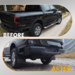 Heavy Duty Mud Flaps All Weather Resistant Splash Guards Compatible with Universal Trucks SUVs Vans Off-Road and Daily Use (4PCS Black Front&Rear) - Image 7