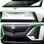 BOGAR TECH DESIGNS Full Headlight Taillight Tint Kit Compatible with Cadillac Lyriq 2023-2025, Dark Smoke