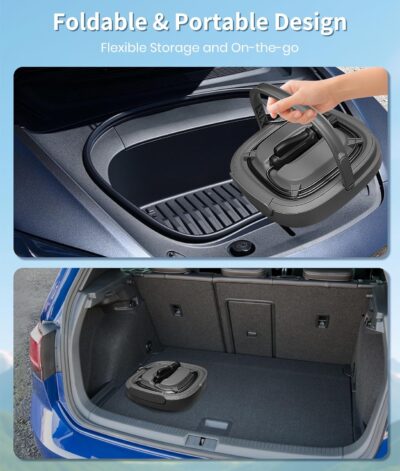 Portable Electric Pressure Washer w/3.2Gal Tank, 4-in-1 Nozzles, Max 290 PSI Foldable Cordless Pressure Washer for No Water Hose Apartment, Camping, Bike Cleaning, Garden Care and Pet Cleaning - Image 3