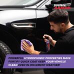 Car Wax Spray and Ceramic Coating for Cars - 3 in 1 Waterless Car Wash and Detailing - Quick Effect Coating Agent for Car - High Gloss Car Coating Spray, Shiny Car Stuff by Shine Armor - 8FlOz - Image 6