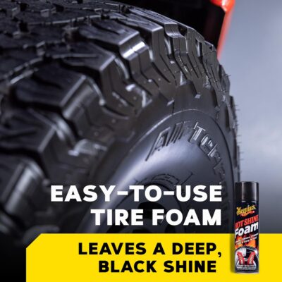 Meguiar's Hot Shine Tire Foam, 19 Oz, 3 Can/Pack, 4 Pack/Case - Image 2