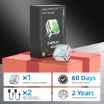 Wireless Apple CarPlay Adapter, 5.8G Quad-Core Chip No Latency, Aerospace Silicone Cooling, Zn-Alloy & Diamond Panel, Plug & Play Wired to Wireless CarPlay Adapter - Image 9