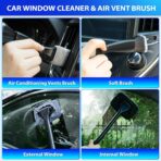 THINKWORK Car Cleaning Kit, Car Vacuum Kit, Gray Car Interior Detailing Kit with 8000PA High Power Vacuum, Including 7Pcs Detailing Brush Set and Bag - Image 5