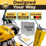 Personalized Design Your Own Name - Custom Vinyl Sticker Car Window - Boat - Lettering JDM Automotive Windshield Graphic Name Letter Auto Vehicle Door Banner - Custom Vinyl Decal - Image 3