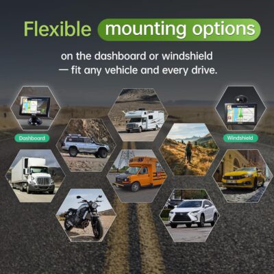 GPS Navigator for Car, Small Size for Limited Cab, 2026 Offline Map with Free Updates Lifetime, 5-inch Touchscreen, Satallete Navigation, Voice Guidance, Speed & Traffic Alerts, Custom Car Routing - Image 9